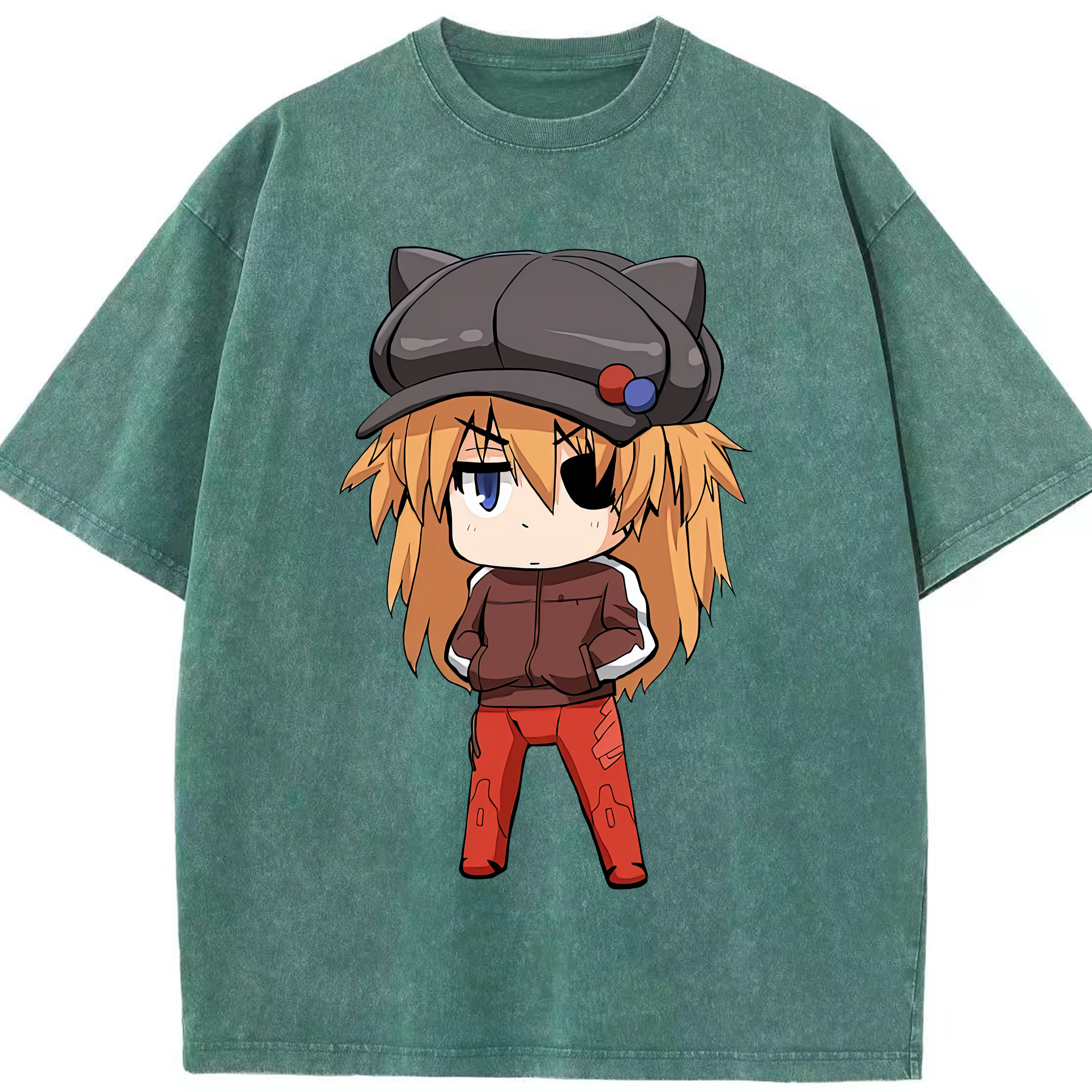 （画像用） EVA 新世紀エヴァンゲリオン 綿100% ヴィンテージ風 半袖Tシャツ（フロントプリント）